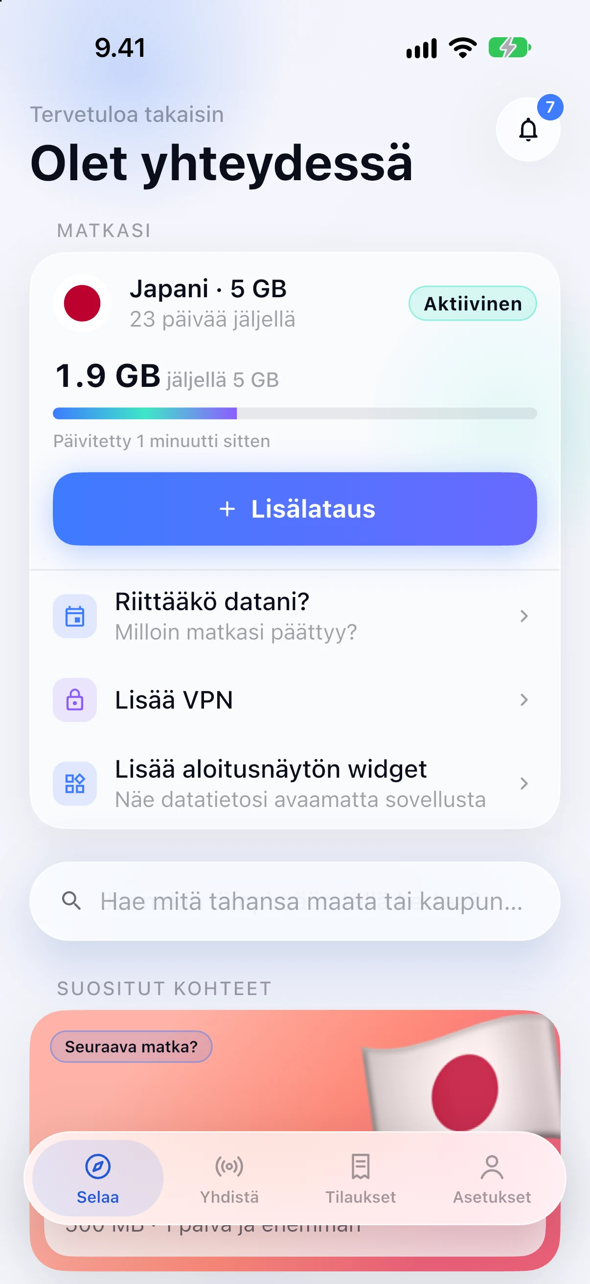 Kohdehaku SimFuse-sovelluksessa